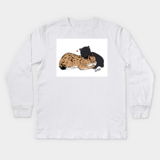 Banana Fish - Ash and Eiji Cats Kids Long Sleeve T-Shirt